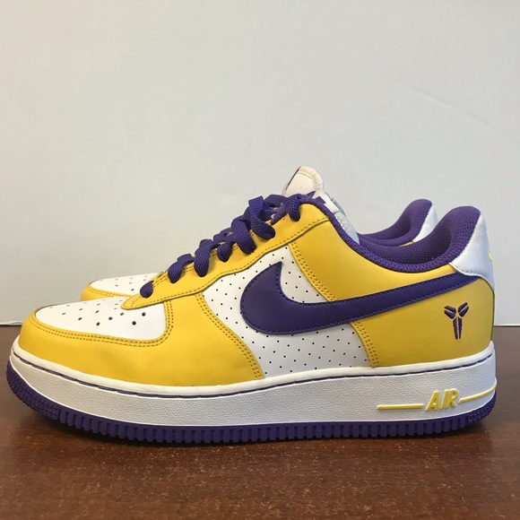 Nike | Shoes | Nike Air Force Kobe Bryant Lakers Shoes Size 7y | Poshmark